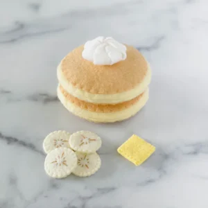Banana Pancakes with Whipped Cream & Butter